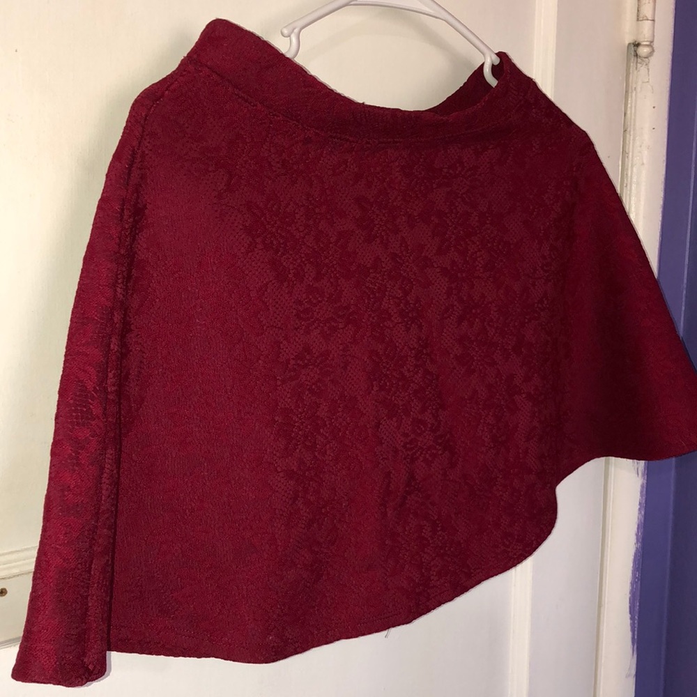 Red mini skirt